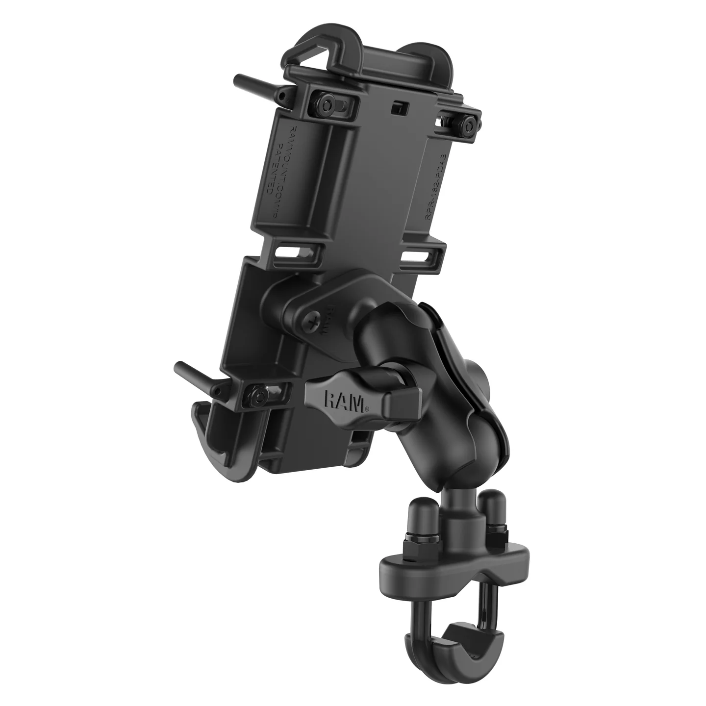 ram-quick-grip-xl-phone-mount-with-handlebar-u-bolt-base-short