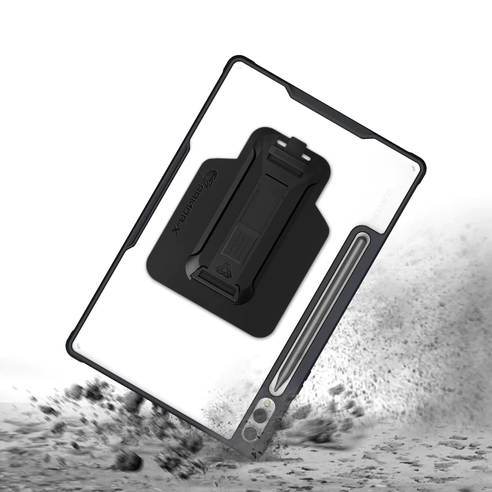 dxs-ss-x810-samsung-galaxy-tab-s9-s9-plus-sm-x810-x816-ultra-slim-4-corner-anti-impact-tablet-case-with-hand-strap-kick-stand-x-mount
