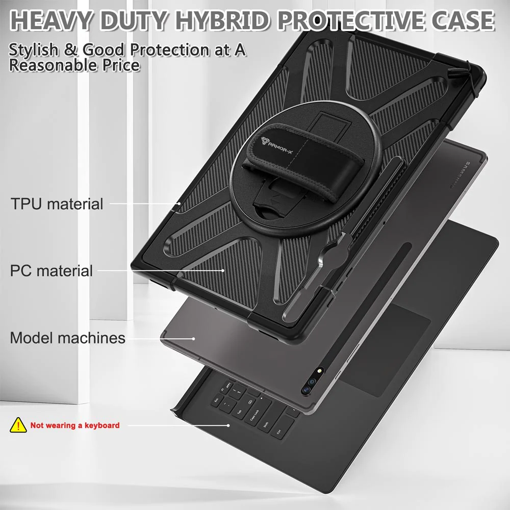 sln-ss-x900-samsung-galaxy-tab-s8-ultra-sm-x900-x906-ultra-2-layers-shockproof-rugged-case-with-hand-strap-and-kick-stand-compatible-with-keyboard